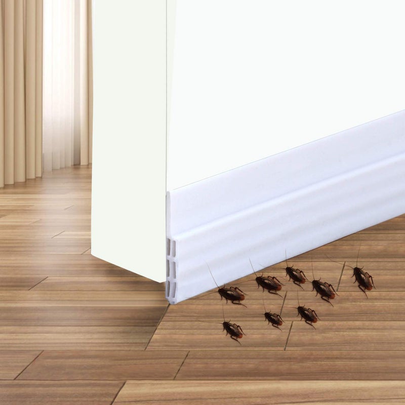 Save Unicorn Camel Home Door Draft Stopper - Self Adhesive Door Seal, Soundproof, Weatherproof, 2" W x 39" L (2 Pack White) - Image 1
